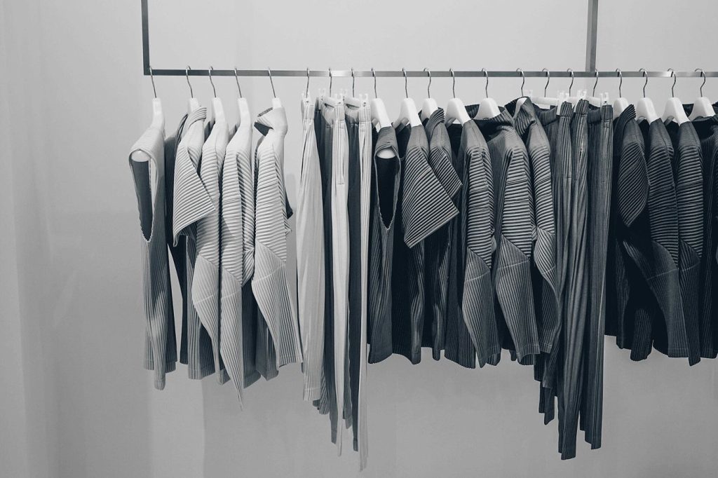 Capsule Wardrobes Grow Up: Fewer Pieces, Better Fabric A minimal wardrobe rail